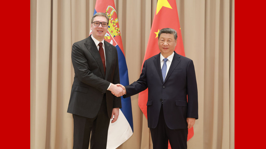 新华图讯｜习近平会见塞尔维亚总统武契奇