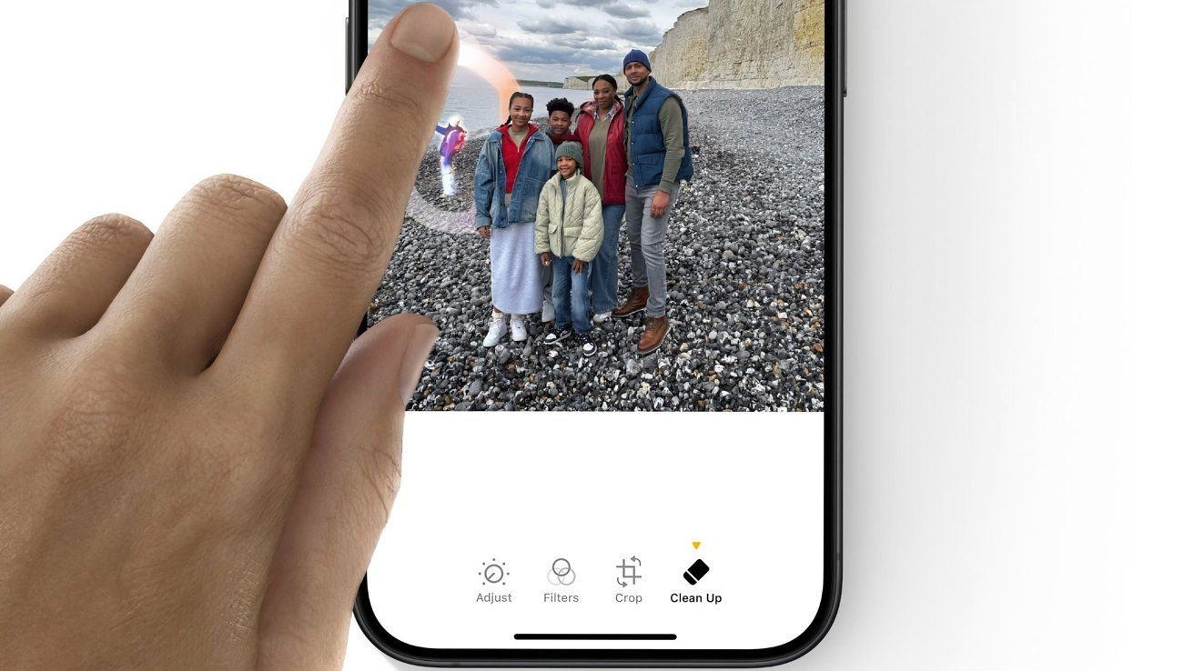 苹果iOS18照片应用新增“清除”AI工具