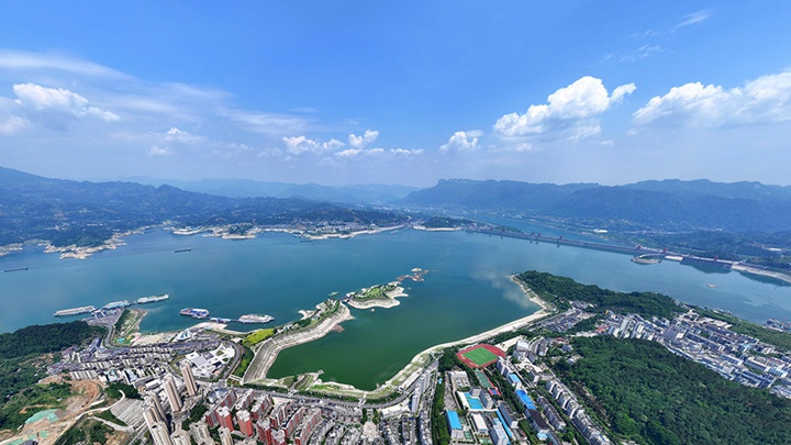  Yichang, Hubei: The Three Gorges Reservoir has released nearly 80% of its flood control capacity