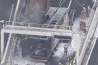 日本埼玉县发生7车连环相撞事故