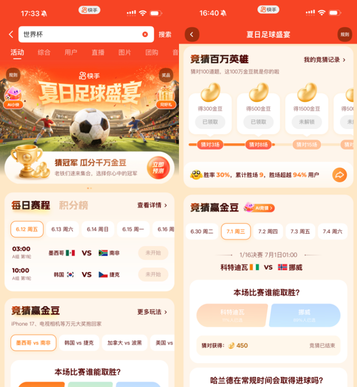 买球官方网站：快手“铁力神杯”系列活动收官探索群众体育数字化传播新路径(图3)