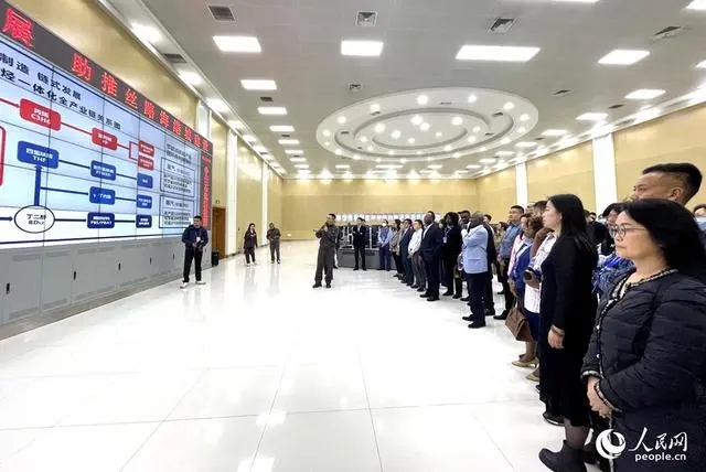 嘉宾代表们在中景石化集团公司调研