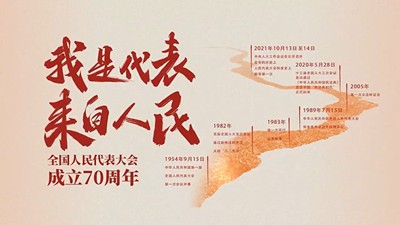 庆祝全国人民代表大会成立70周年