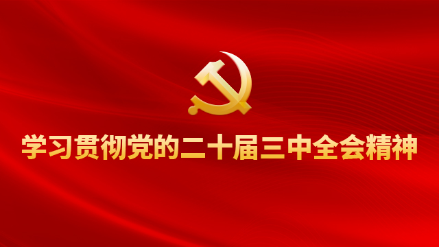 学习贯彻党的二十届三中全会精神