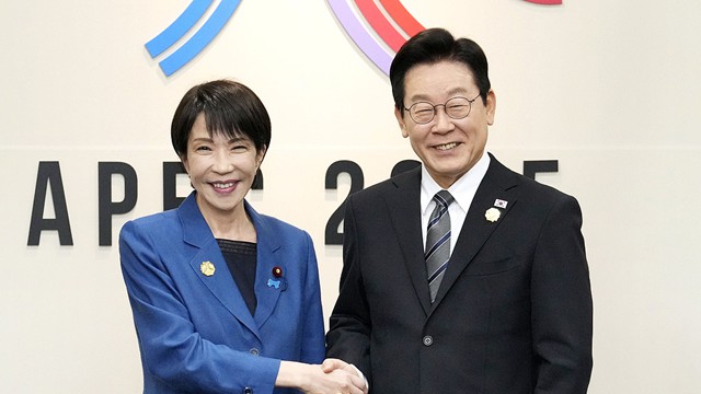 以“相互了解”为主，未涉及争议话题，韩日领导人“礼节性”会晤40分钟