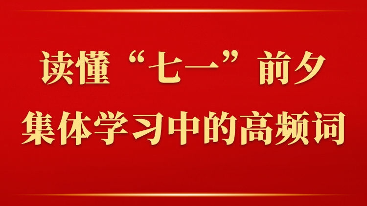 第一观察｜读懂“七一”前夕集体学习中的高频词