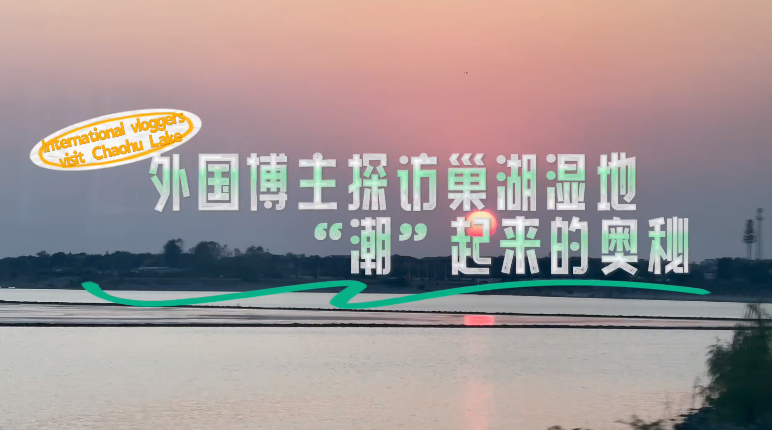 《2024打卡中国：外国博主探秘巢湖湿地“潮”起来的奥秘》