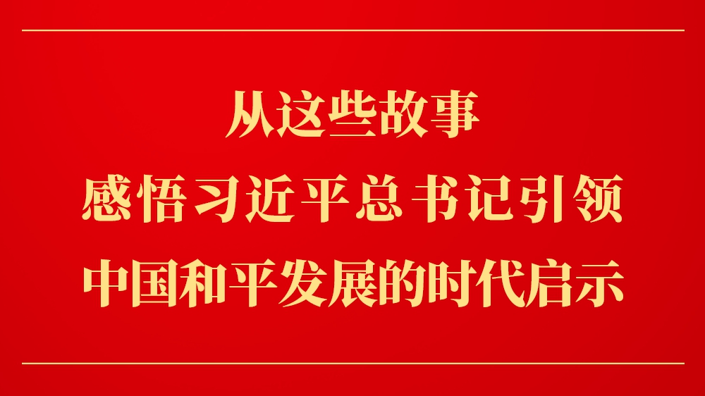 从这些故事，感悟习近平总书记引领中国和平发展的时代启示