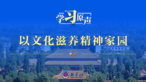 学习原声丨以文化滋养精神家园