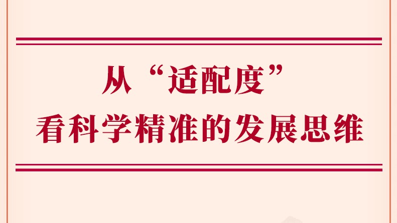 学习手记｜从“适配度”看科学精准的发展思维