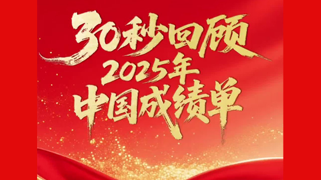 30秒回顾2025年中国成绩单