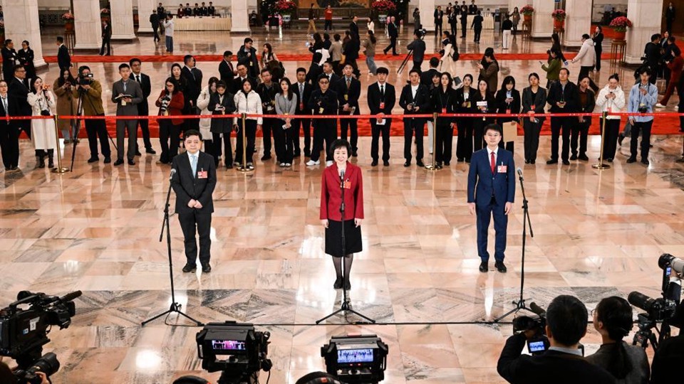 第二场“委员通道”集体采访