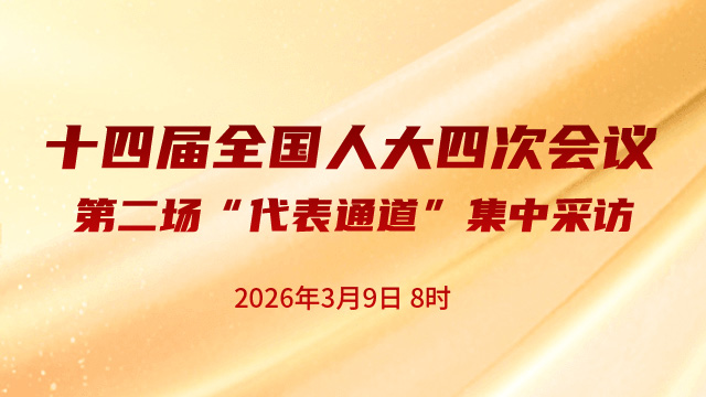 第二场“代表通道”集中采访