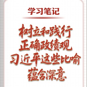 树立和践行正确政绩观，习近平这些比喻蕴含深意