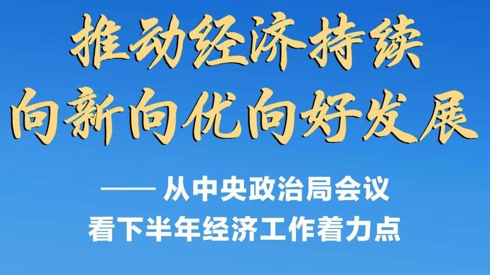 从中央政治局会议看下半年经济工作着力点