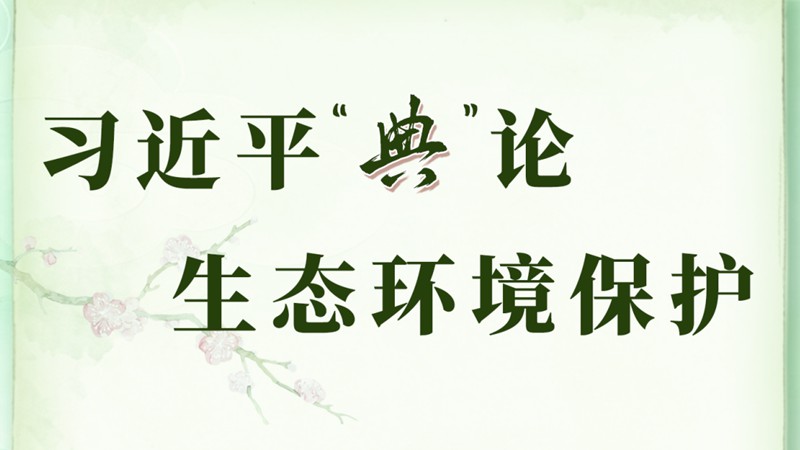 良法善治·回响｜习近平“典”论生态环境保护