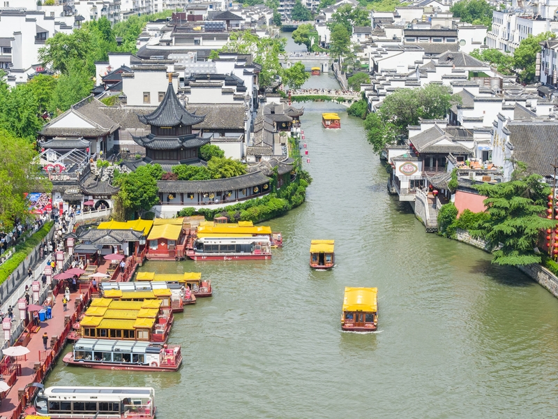 江苏南京：夫子庙景区旅游热