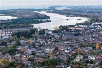 古韵悠长 航拍京杭运河畔邵伯古镇