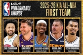 NBA最佳阵容公布 詹姆斯22年来首次无缘
