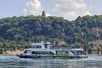 乐山：“犍为号”起航  开启岷江犍为段水上旅游新航线