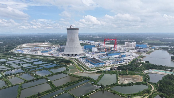 国内核电首座超大型海水冷却塔完成主体施工