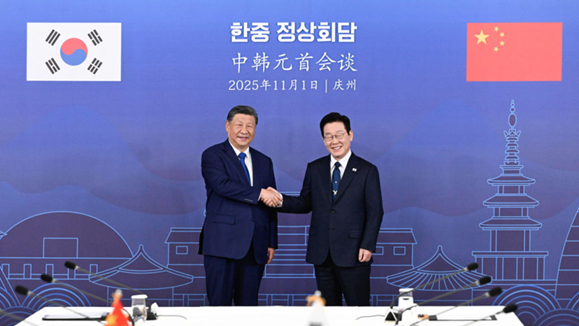 习近平同韩国总统李在明举行会谈