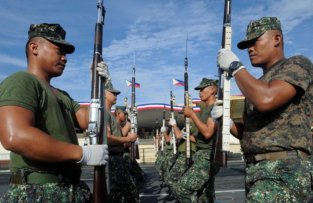 菲律宾士兵资料图.
