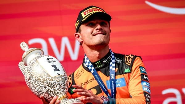 F1匈牙利大奖赛：诺里斯取赛季首胜