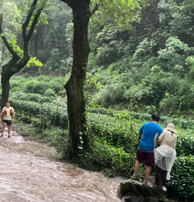 险！水涨太快！九溪最后一批游客脱困！多亏这根绳子！多部门发布紧急提醒插图