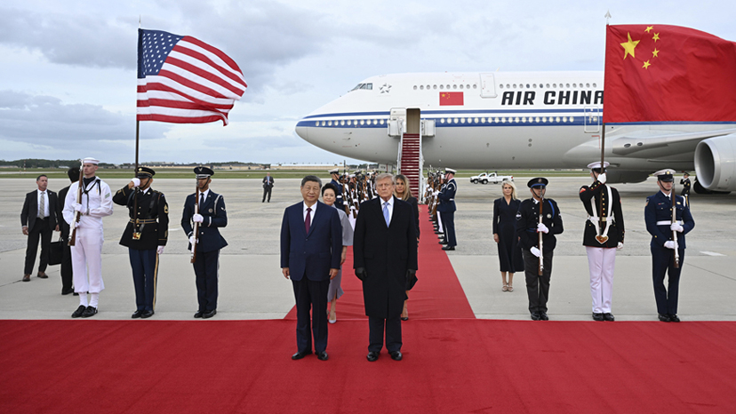 习近平抵达华盛顿对美国进行国事访问