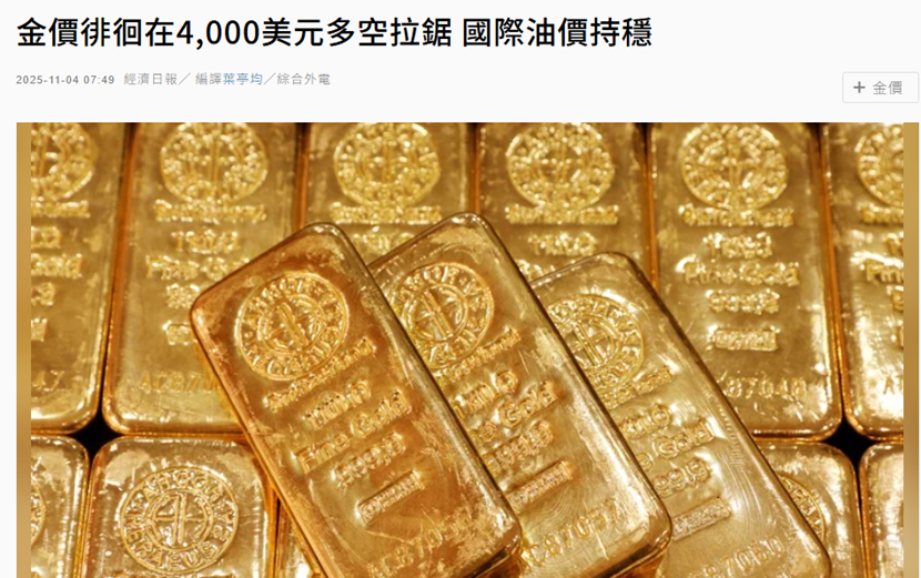 国际黄金期货重回4000美元，深圳水贝金价单日大涨超50元