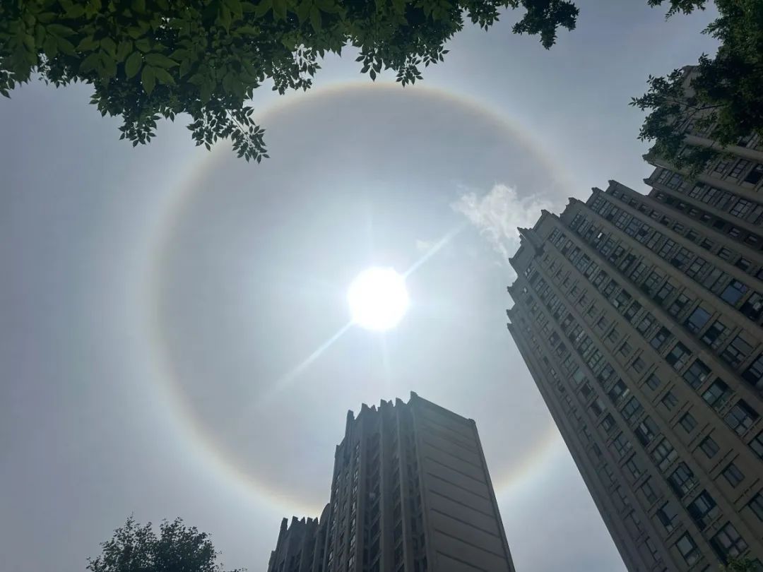 罕見！寧波上空驚現日暈幻日氣溫