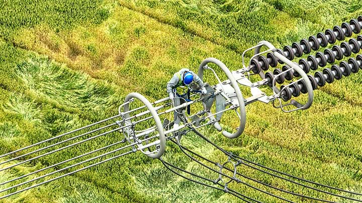 安徽池州：空中检修西电东送电力动脉
