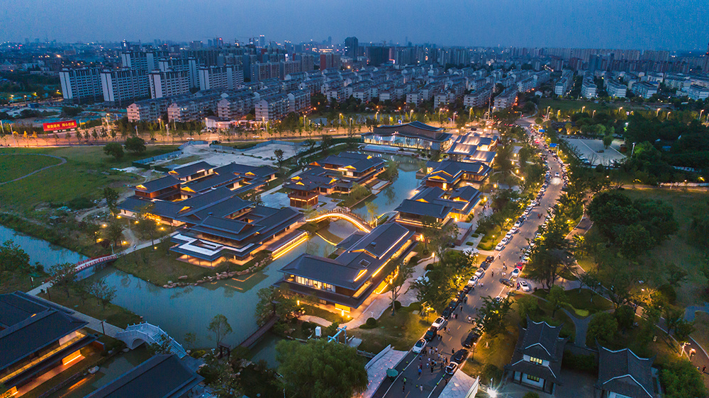 大运河非遗文化园是扬州中国大运河博物馆的配套工程,也是国家文化