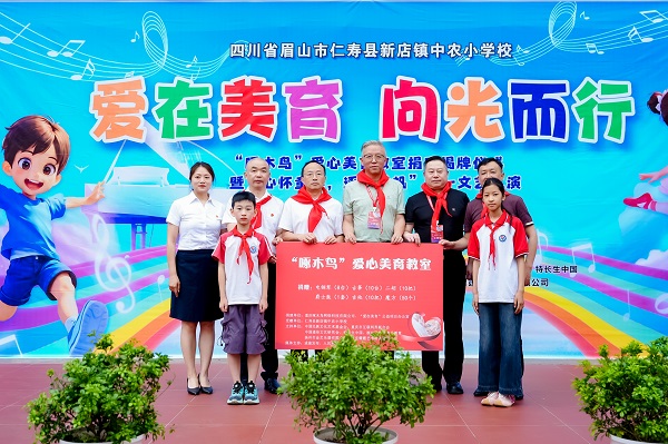 “啄木鸟”爱心美育教室落地四川仁寿县中农小学