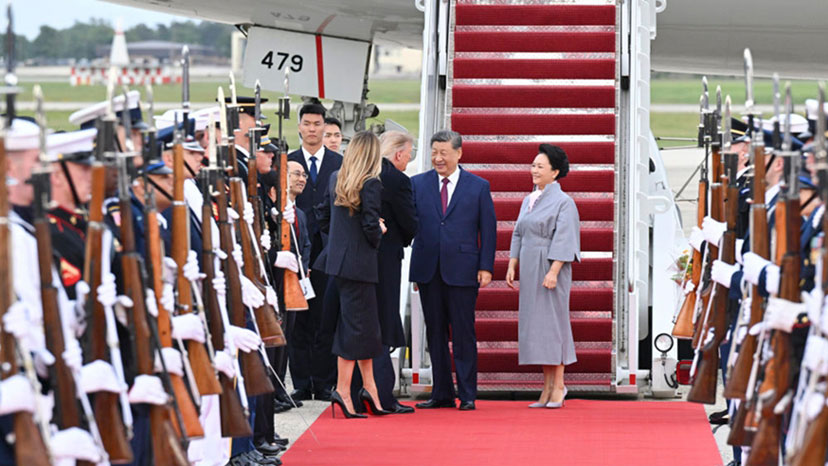 习近平抵达华盛顿对美国进行国事访问