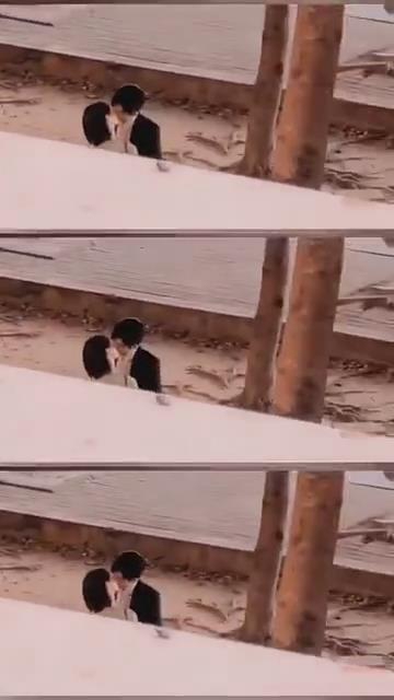浪漫满分!杨紫井柏然海边吻戏路透曝光