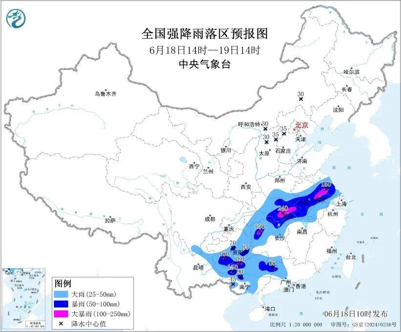 长江中下游进入降雨集中期 假期出行警惕强降水