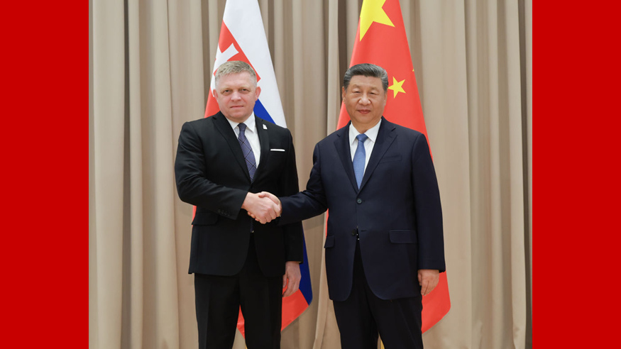 新华图讯｜习近平会见斯洛伐克总理菲佐