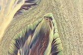 钱塘江江滩"大地流沙画"