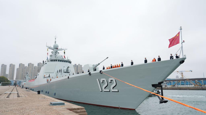 中国海军第48批护航编队起航赴亚丁湾