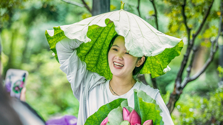 江苏苏州：荷花市集开市
