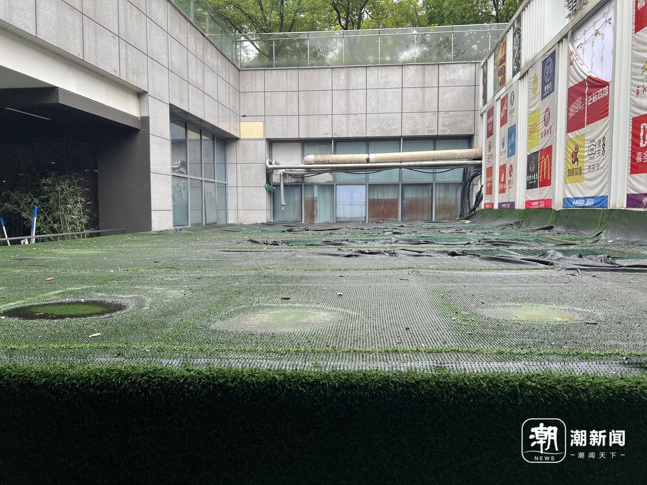 杭州東站商業區附近出現漏水，官方回應：已聯系產權單位維修漏雨