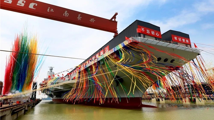 向海图强！福建舰下水3周年 三航母同框指日可待
