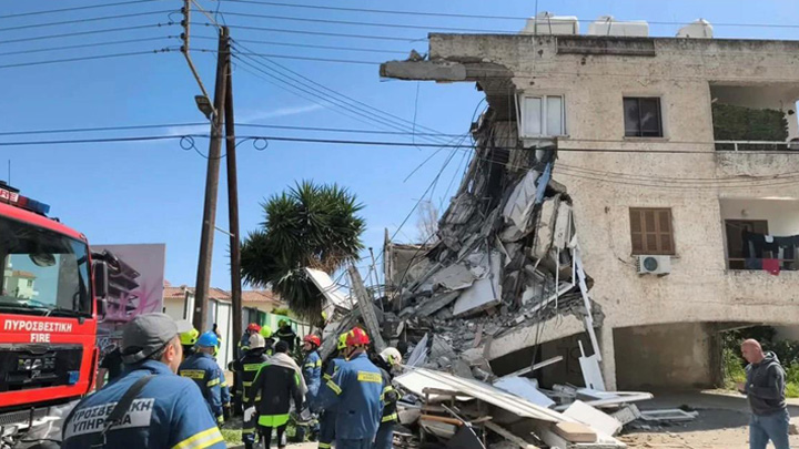 塞浦路斯一住宅楼坍塌造成至少2人死亡