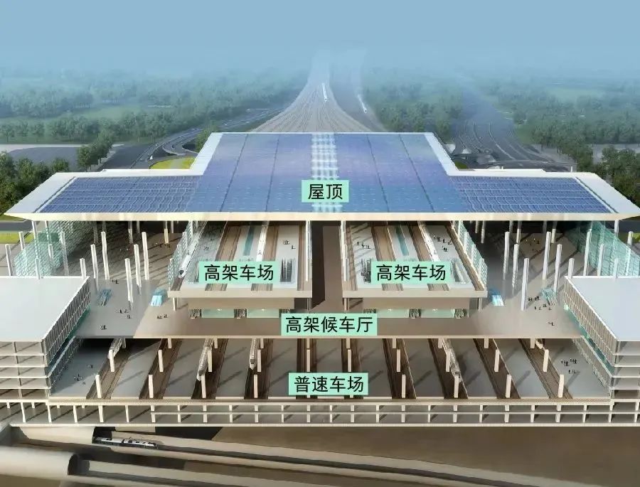 北京丰台站是国内首座采用高铁,普铁双层车场重叠设计的特大型车站