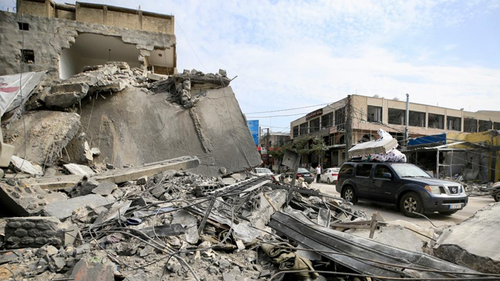 黎以停火后黎巴嫩南部民众返乡