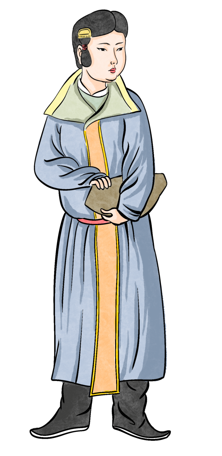 唐代胡人背包俑唐代挎包女俑宋朝尚文,"书袋"极受文人雅士推崇.