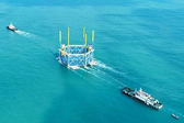 海洋牧场建起新网箱