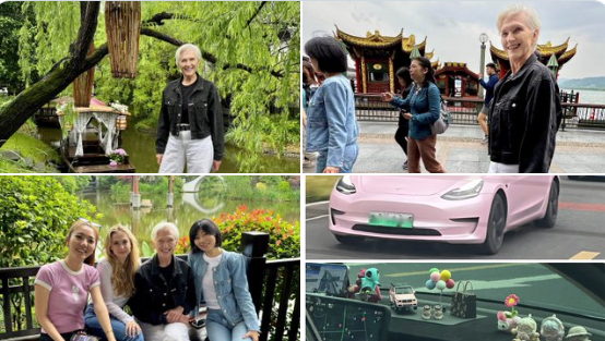 马斯克母亲晒在杭州旅行图，网友：很美丽的地方